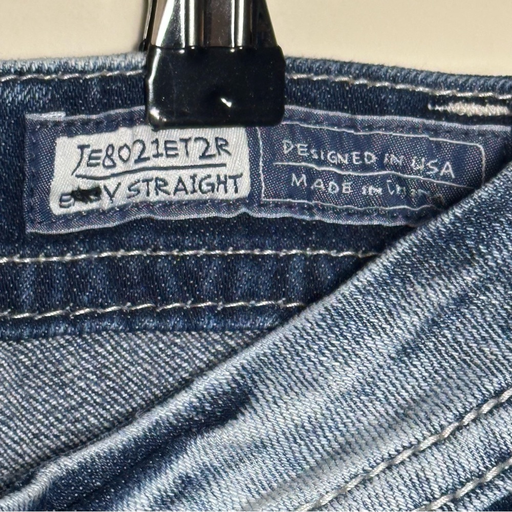 Miss Me Women's Easy Straight Low Rise Denim Jeans Size 27 JE8021ET2R Y2K $128 - Picture 4 of 9